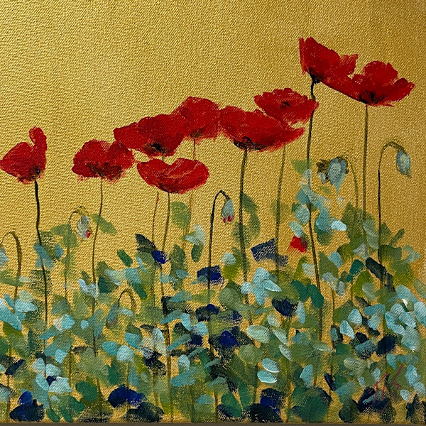 Creekside Poppies by Thomas Stevens