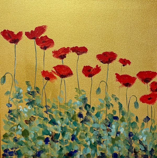 Creekside Poppies by Thomas Stevens