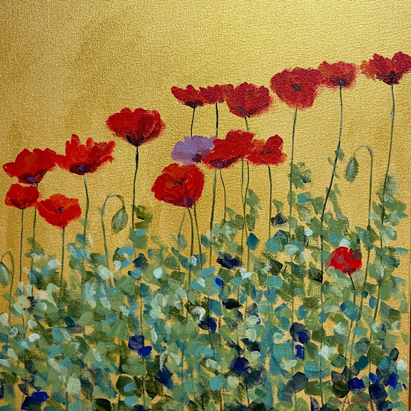 Creekside Poppies by Thomas Stevens