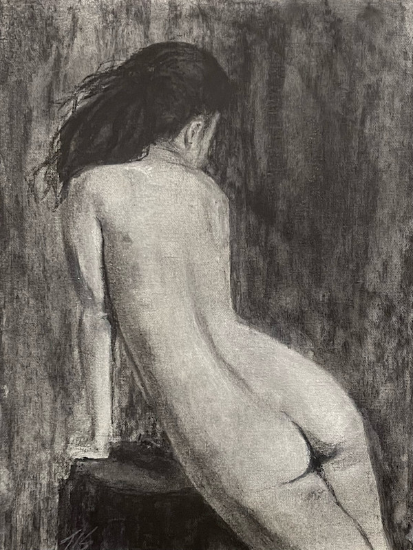 Nude (study) by Thomas Stevens