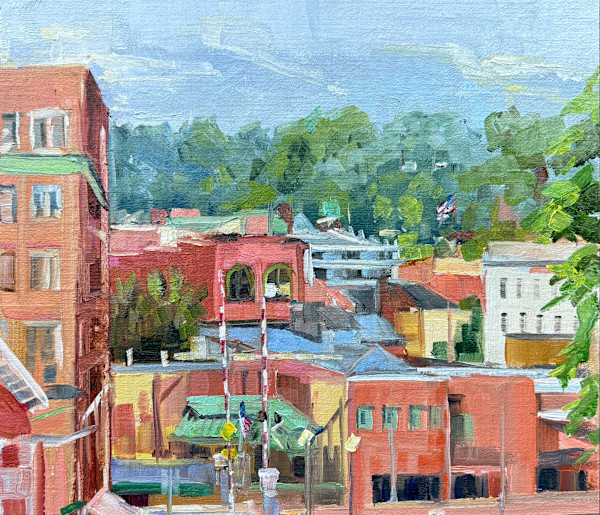 Train Crossing, Cumberland by Elaine Lisle