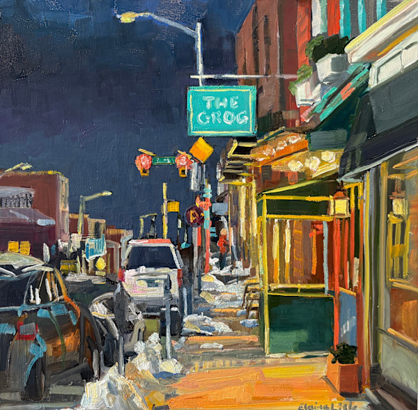 Winter Night at the Grog by Elaine Lisle, Image 2.