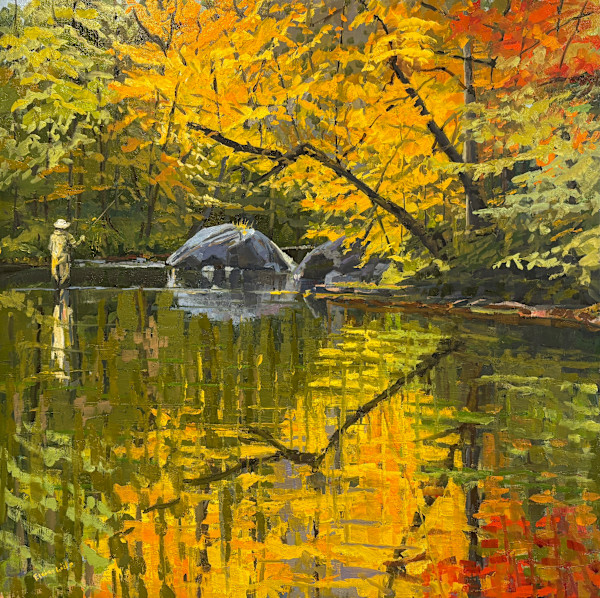 Fishing by the Rock by Elaine Lisle