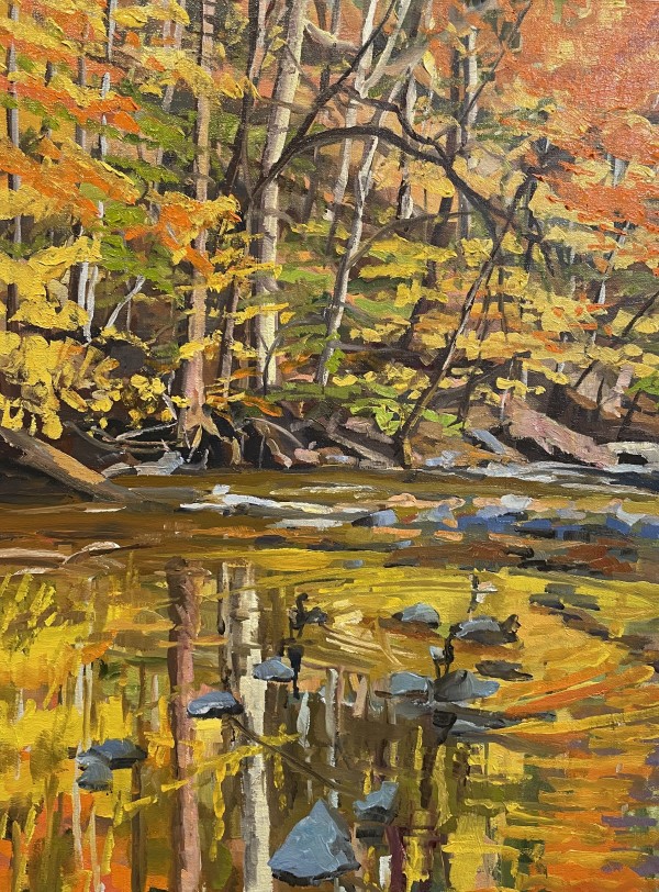 October Orange reflections by Elaine Lisle