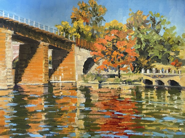 Schuylkill Bridge Reflections by Elaine Lisle