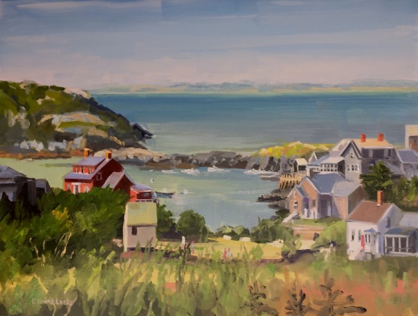 Monhegan View from the Porch by Elaine Lisle