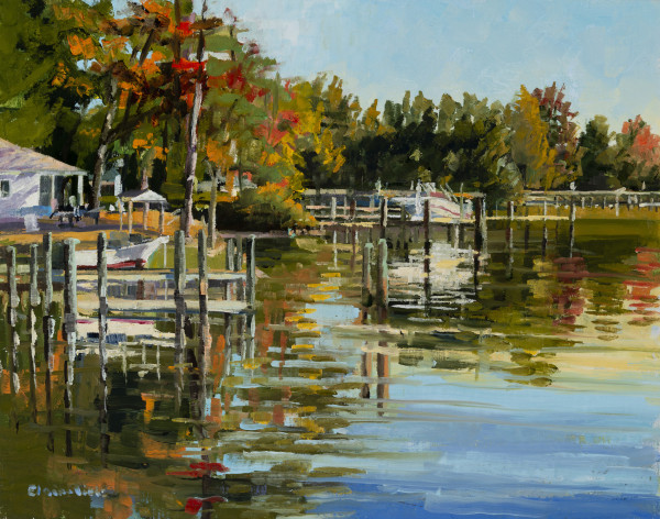 October Reflections Ships Cove by Elaine Lisle