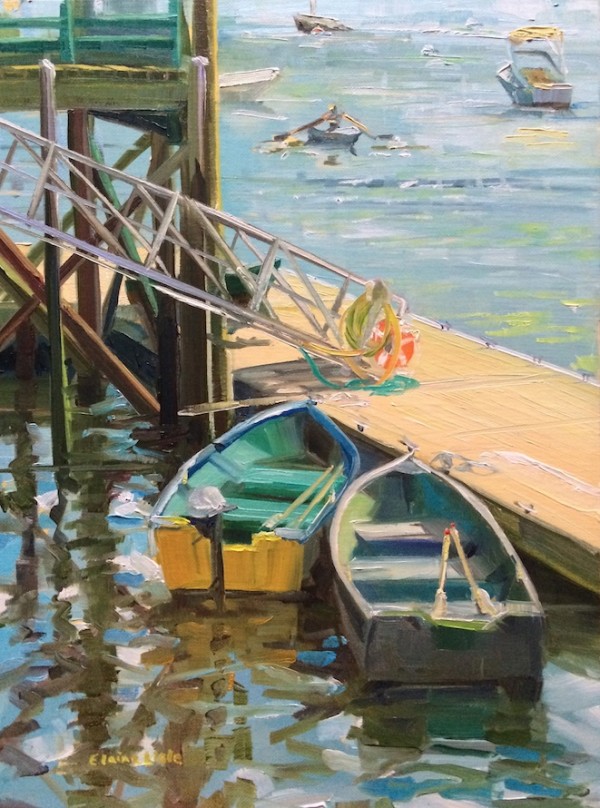 Two Dinghies by Elaine Lisle