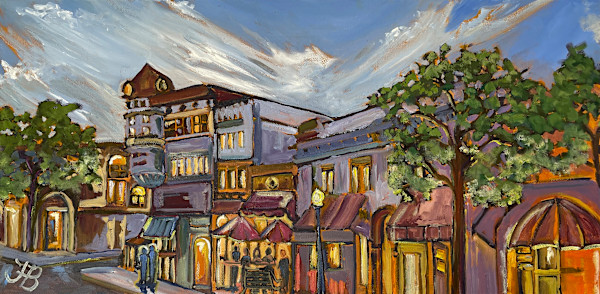 Paso Robles at Night by Francene Jolin Beaman