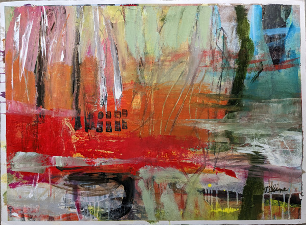 WETLANDS Abstract by Teresa Cline Art