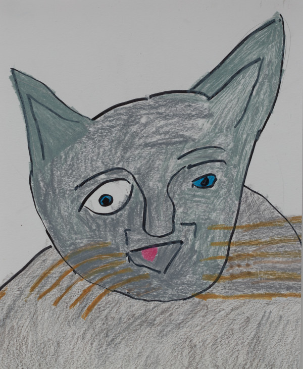 118B. Zeus Cat Face by Kellie Greenwald