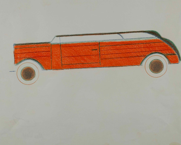 Orange Car by Alan Ward