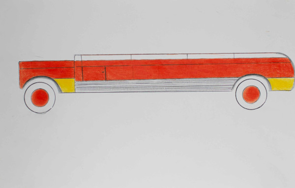 Red Truck by Alan Ward