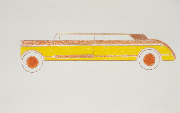 Yellow & Brown Car by Alan Ward