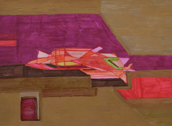 Pink Spaceship by Andrew Mei