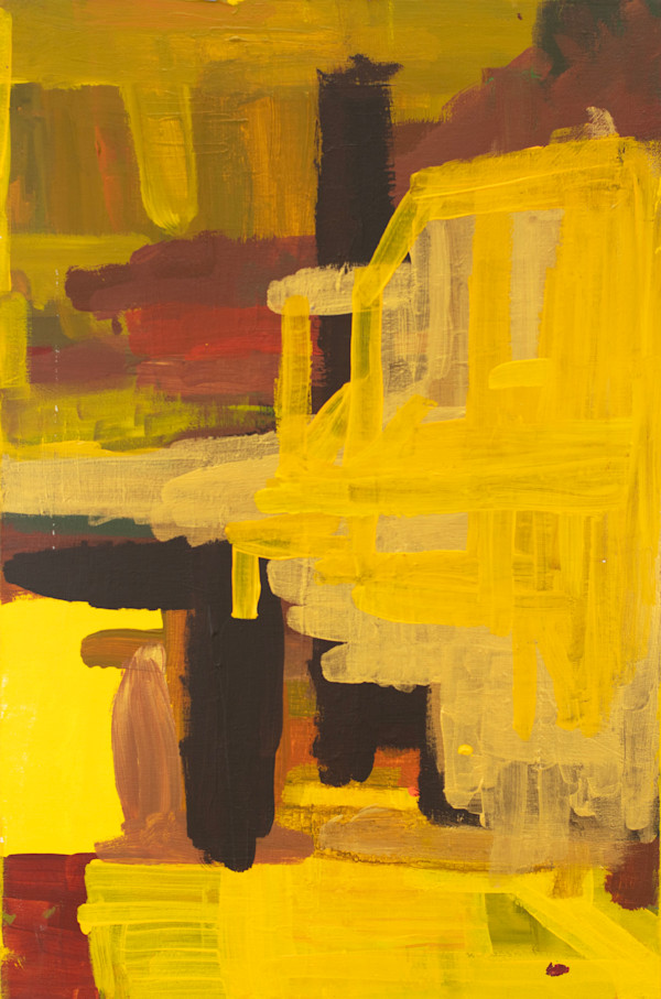 Spaceship (Yellow & Brown) by Andrew Mei