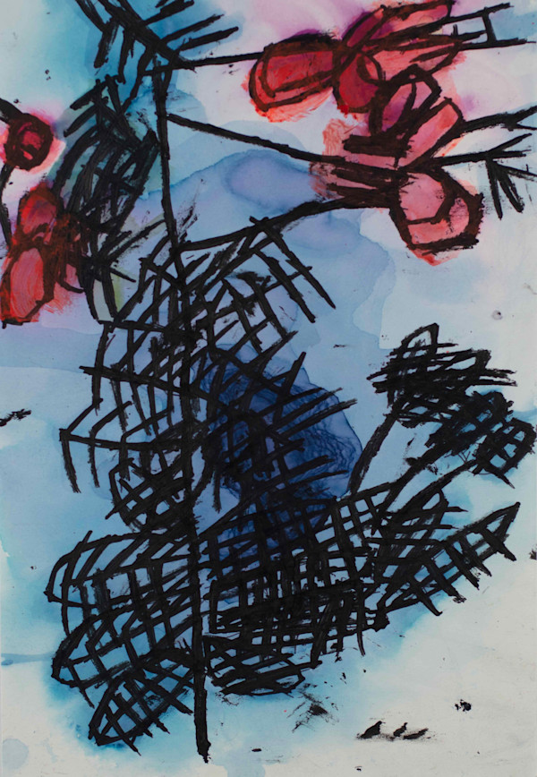 Three Red Flowers #4 by Anna Price