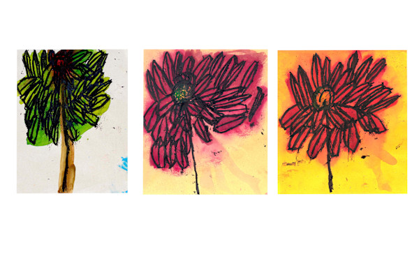 Three Dalias by Anna Price