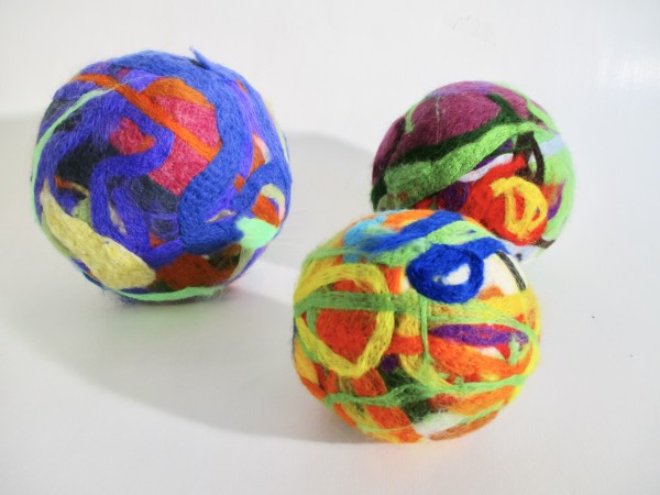 Felted Spheres by Caitlin McKee
