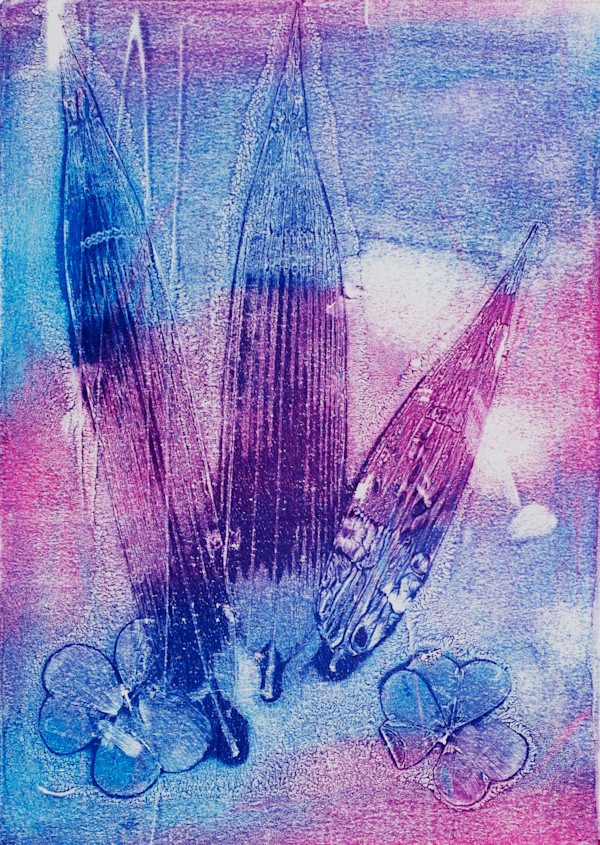 Purple Heavenly Bamboo by Cathy  Pitzak