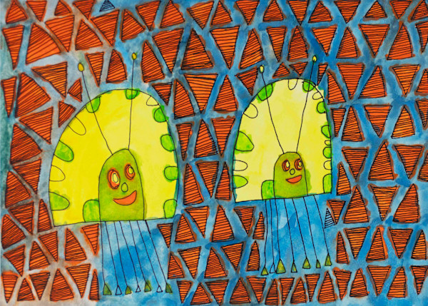 Two Happy Spiders by Claire Clifford