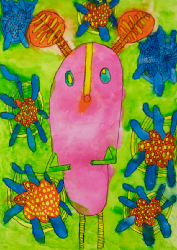 Pink Creature by Claire Clifford