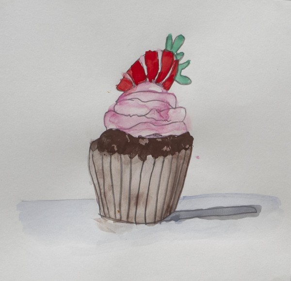 Chocolate Cupcake by Cynthia Adams