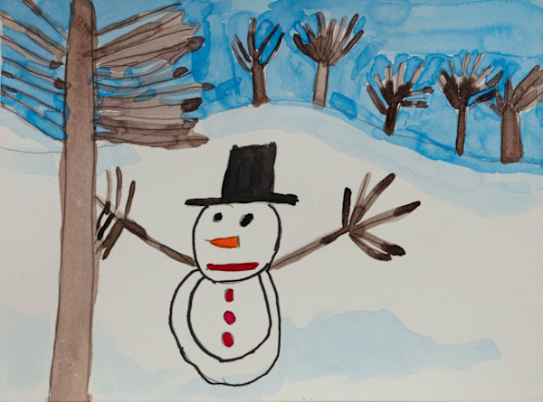 Snow Man by Cynthia Adams
