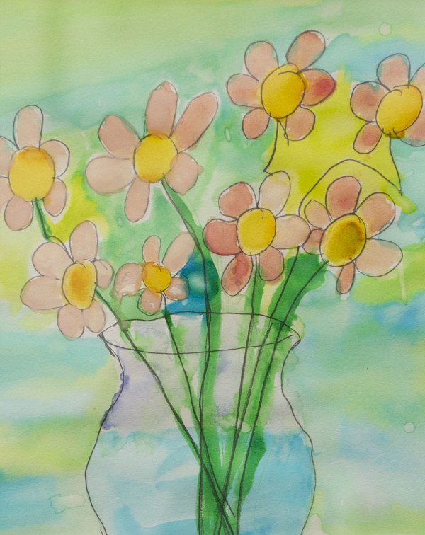 Cheerful Flowers by Cynthia Adams