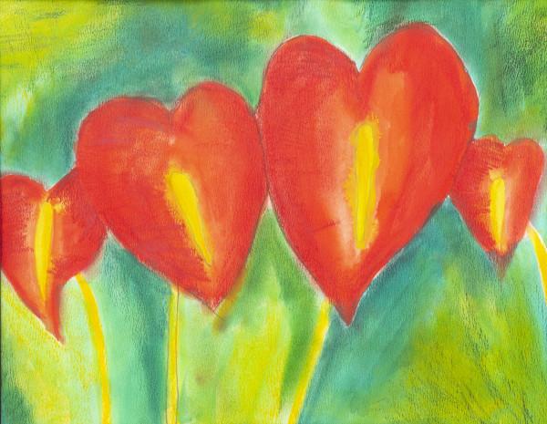 Heart Flower by Cynthia Adams
