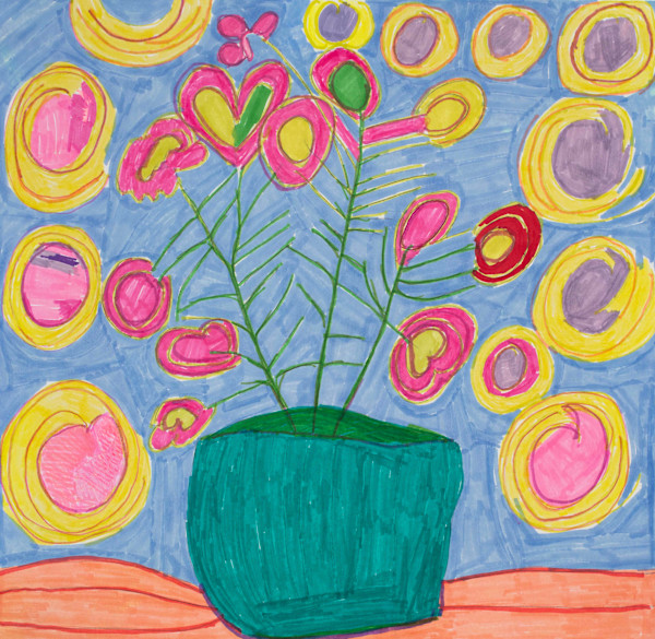 Heart Flowers by Cynthia Adams