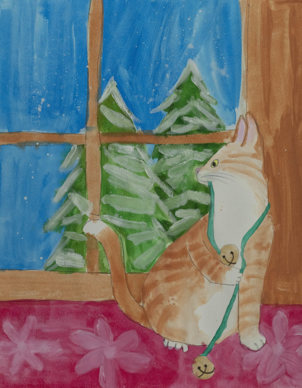 Jingle Bell Kitty by Cynthia Adams