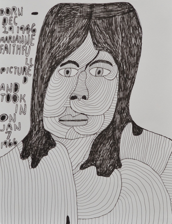 Marianne Faithful by Lowell Edelman