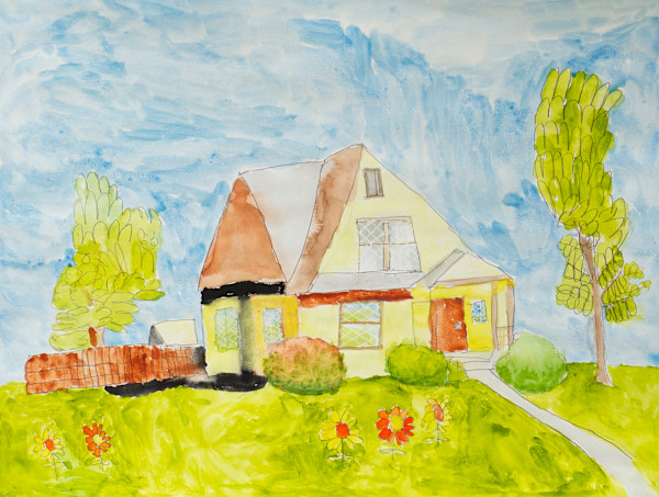 Spring Cottage by Debbie Wann