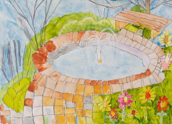 My Front Yard Pond by Debbie Wann