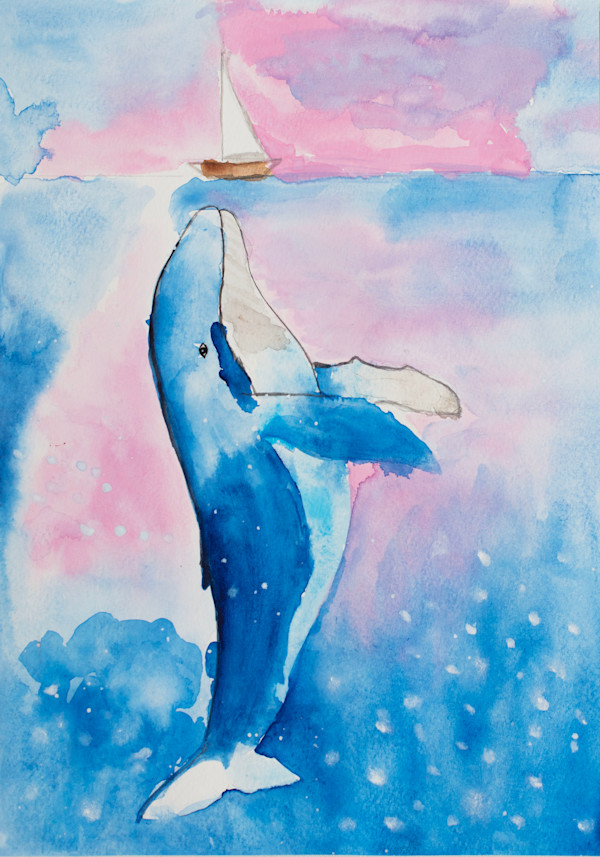 Blue Whale by Debbie Wann