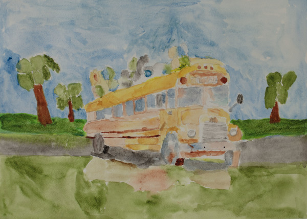 School Bus by Debbie Wann