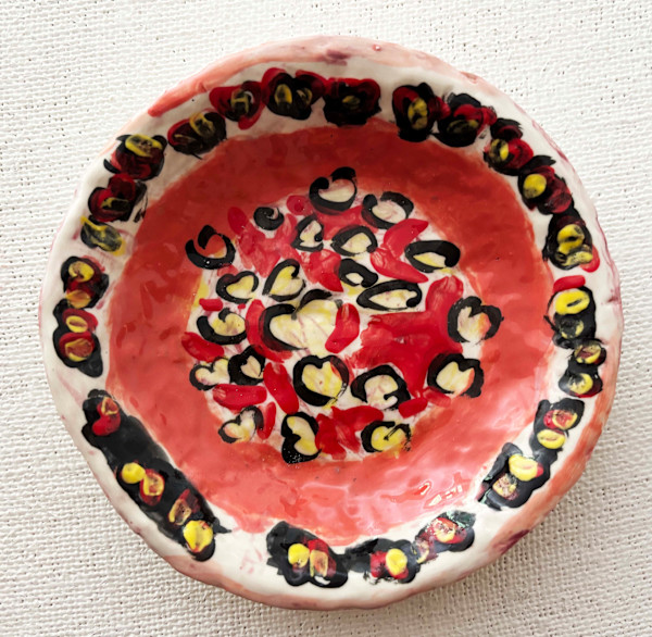 Red Heart Bowl by Emma Perreira