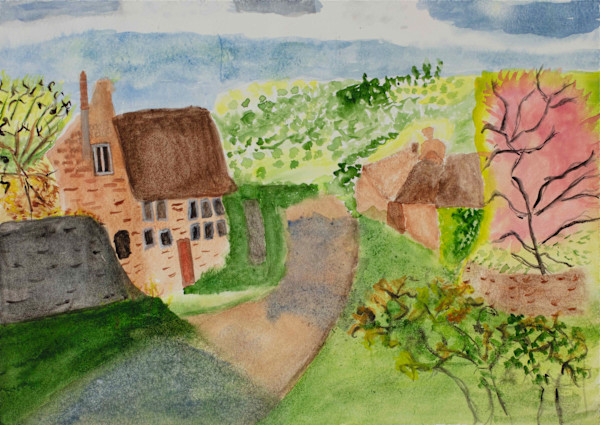 Old Cottage Home by Gabriela  DeJohn