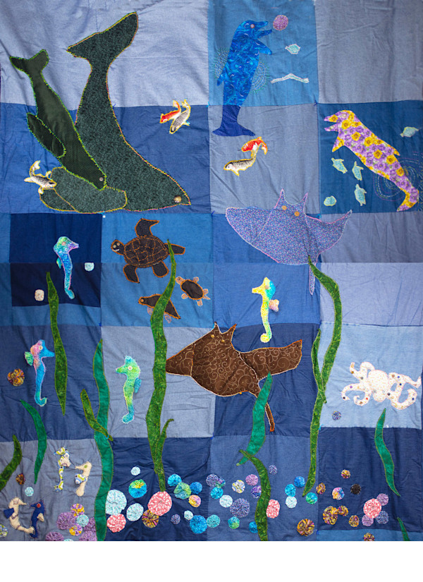 Underwater Quilt #2 by Glenna Cooper