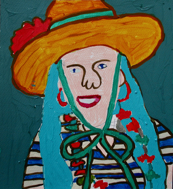 Straw Hat by Patricia  Drake