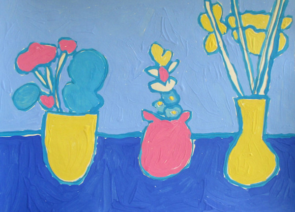 Three Vases by Patricia  Drake