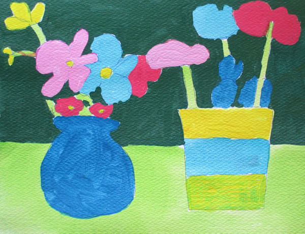 Two Vases by Patricia  Drake