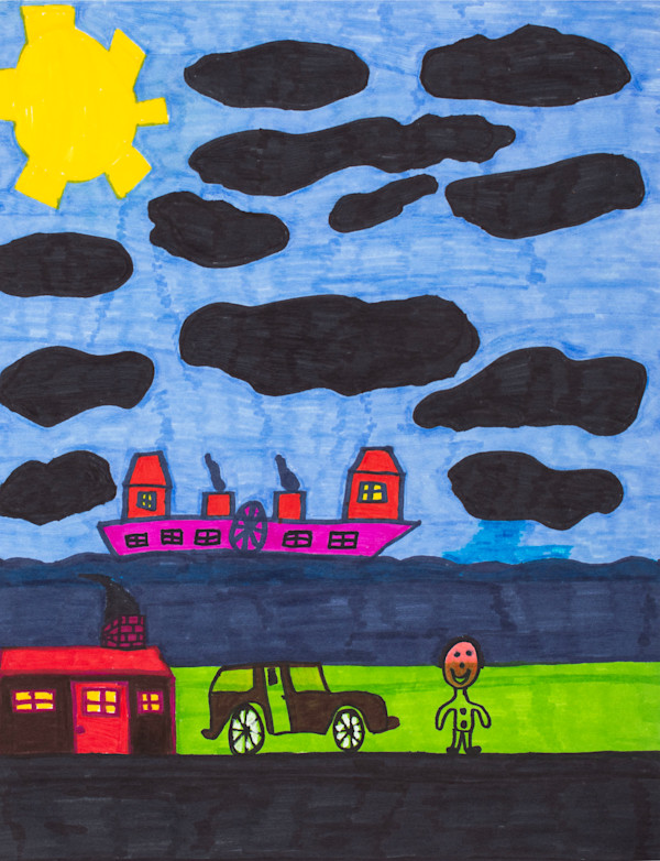 Pink Ship by James Scott