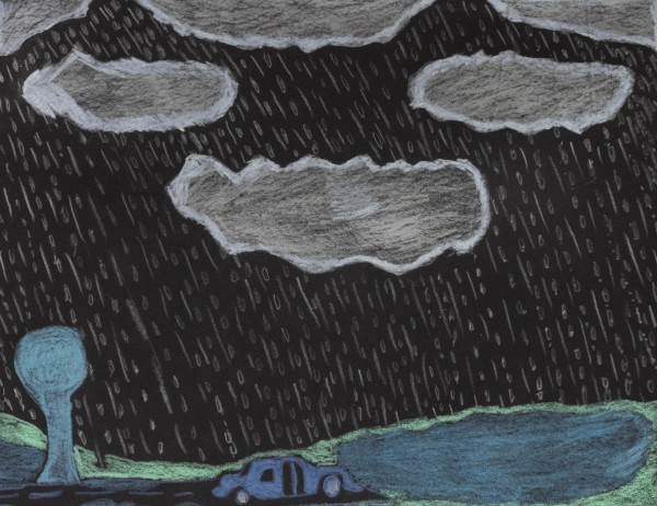 Rainy Night Drive by James Scott
