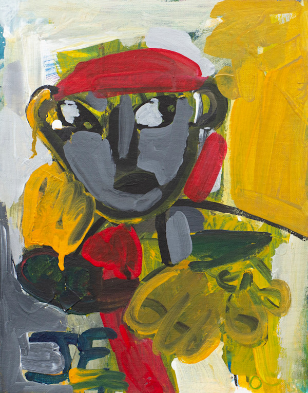 Man with Red Hat by Jeff Haines