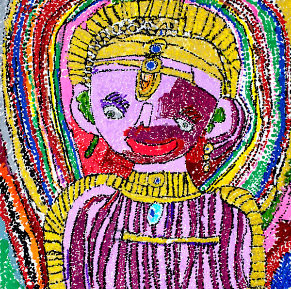 Purple Goddess by Louis Kahn