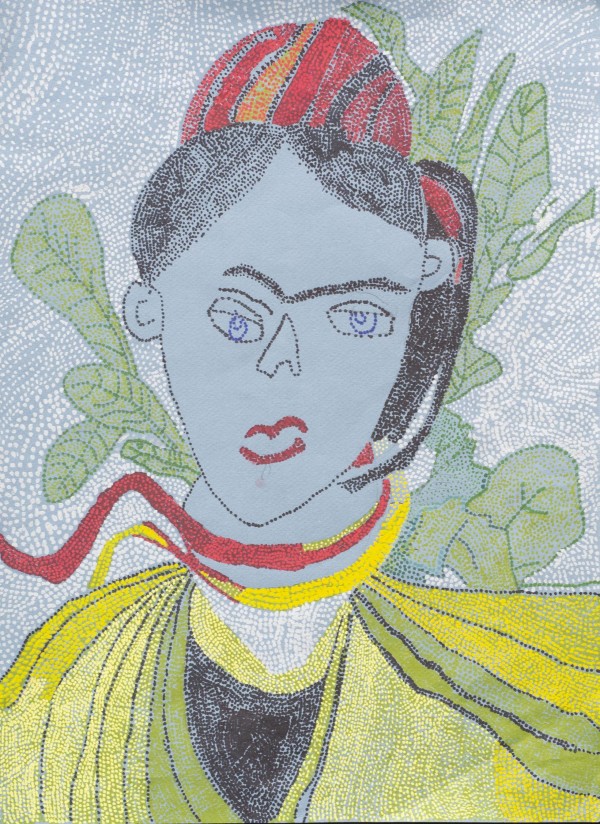 Frida with Red Necklace by Louis Kahn