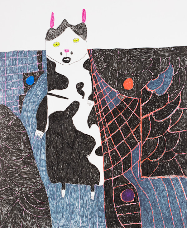 Alert Pink Ears by Lowell Edelman