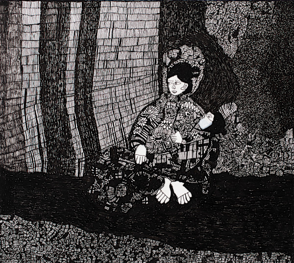 Homeless Mother and Child by Lucy Sokoloff